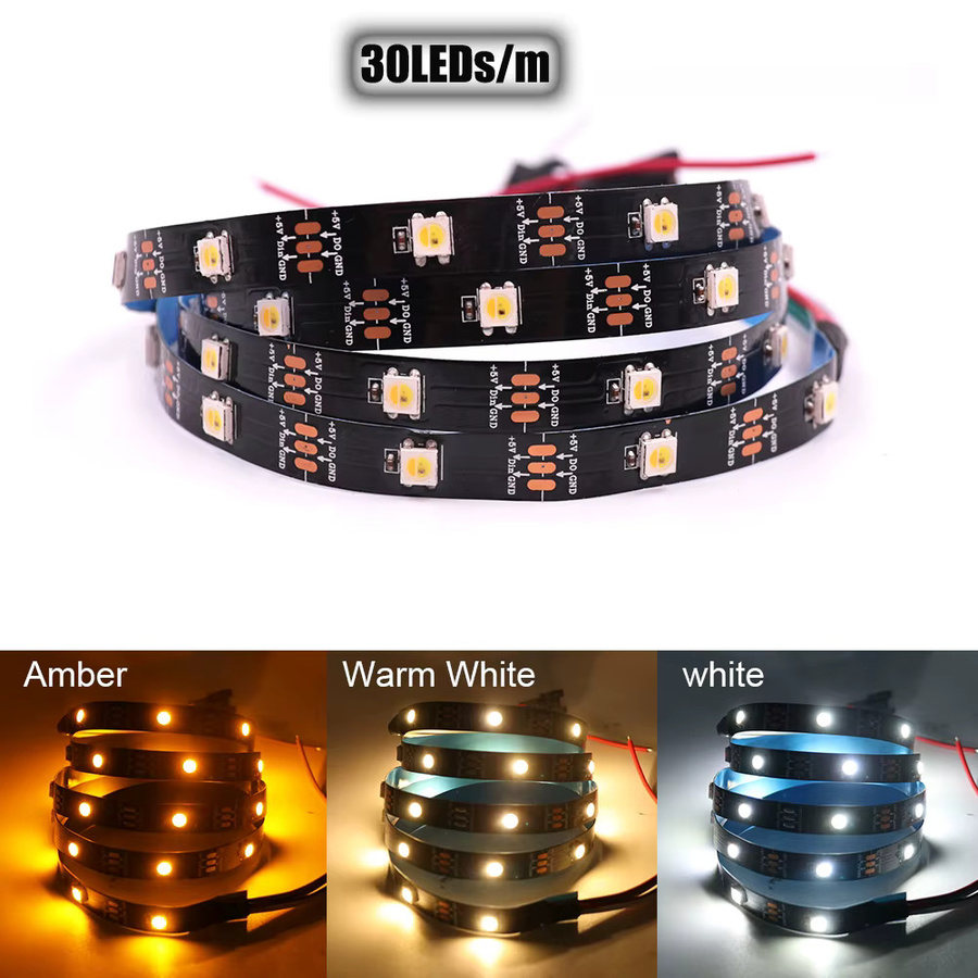 XUNATA SK6812 RGBW LED-Streifen 5V adressierbarer RGBWW Pixelstreifen wasserdicht - Bild 3