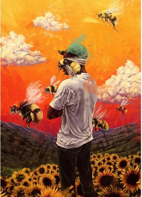 Tyler The Creator Flower Boy Leinwand Poster Flechazo Ästhetische Wandkunst Multicolor B: 70 cm, H: 70 cm - Bild 1