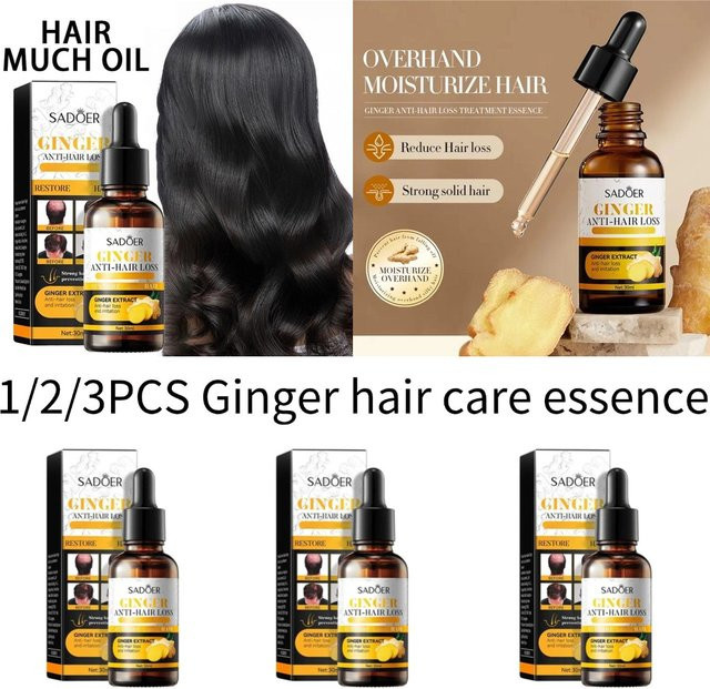 SADOER Haaröl mit Schwarzem Sesam, Ingwer und Biotin, für trockenes Haar - Bild 1