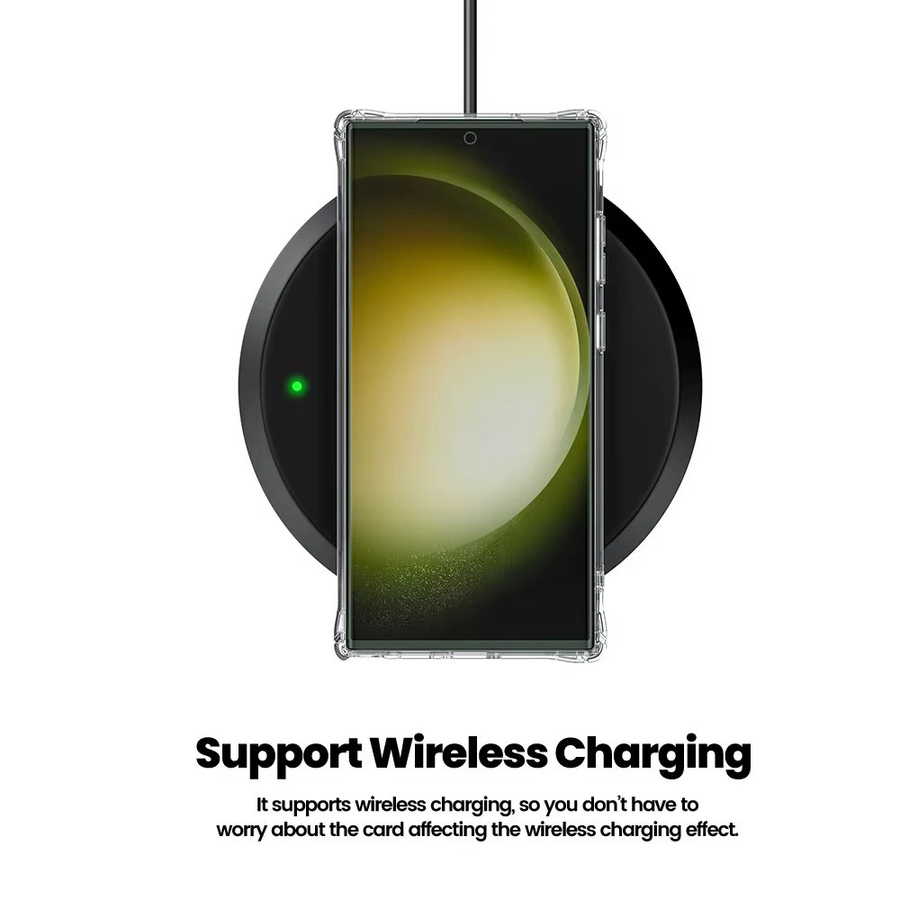 Toocki Transparente Silikon Handyhülle mit Kartenfach als Brieftasche für Samsung Galaxy S24 S23 S22 S21 Ultra und Plus, Stoßfestes Design - Bild 3