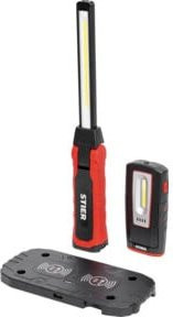 STIER LED Arbeitsleuchten Set mit 300/1000 Lumen, IP68 und IK09, magnetisch und wiederaufladbar für Werkstatt und Baustelle - Bild 1