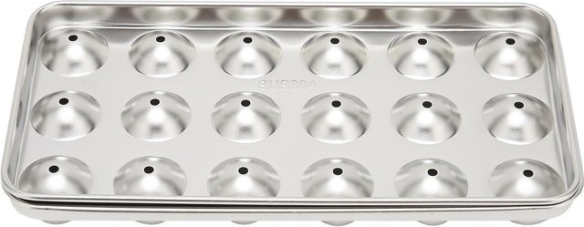 TOMTOP JMS Eiswürfelschale aus 304 Edelstahl in Silber zur Kühlung von Wein und Getränken - Bild 1