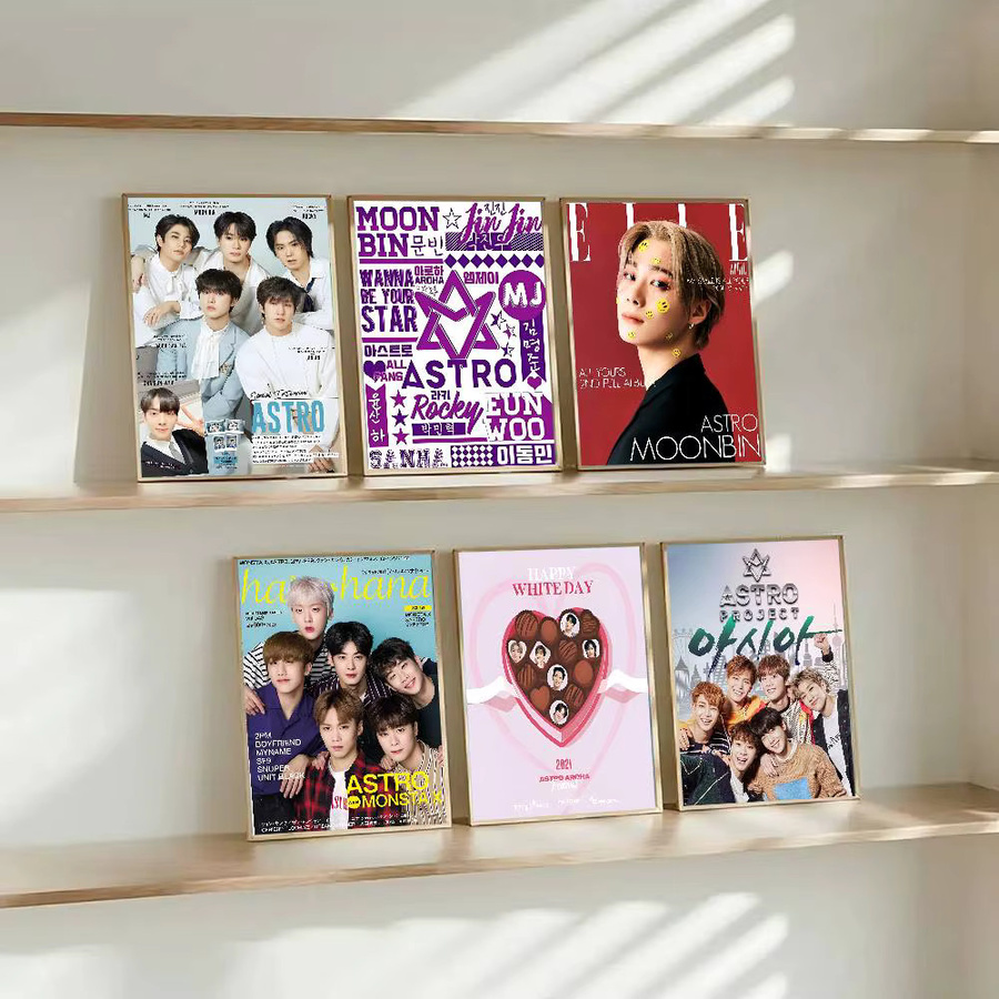 A-Astro Kpop Poster Wasserdichter Wandkunstaufkleber Multicolour für Wohnzimmer und Bar Dekor - Bild 3