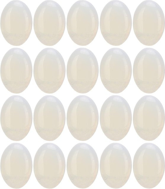 Neoglint Opal Flatback Cabochon Stein, oval, 20 Stück - Bild 1