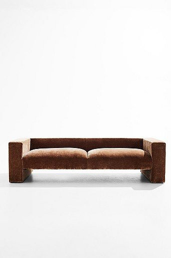 Alan Sofa 3-Sitzer gepolstert in Pastill mit Stoffbezug für dein Wohnzimmer - Bild 1