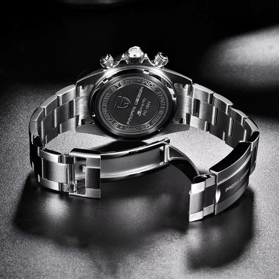 PAGANI DESIGN Chronograph, Quarz, Edelstahl, 40 mm, Herren, Saphirglas - Bild 6