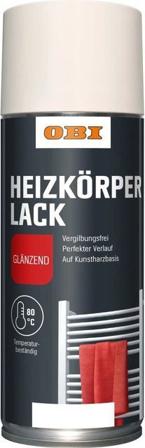 OBI Heizkörper Lack Spray Weiß seidenglänzend 400 ml - Bild 1