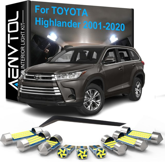 AENVTOL Canbus LED Innenbeleuchtung für Toyota Highlander (Modelle 2001-2020) - Bild 1