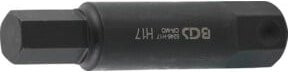 BGS Bit 5246-H17 Schraubendreher-Bit in Schwarz mit 17 mm Innensechskant und 22 mm Außensechskant, Länge: 100 mm - Bild 1