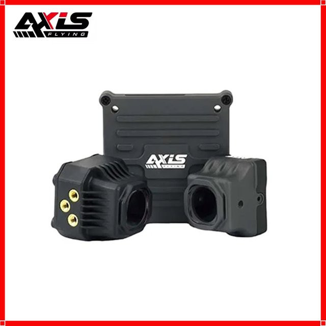Axisflying Aluminium Case für DJI O4 Lite Air Unit mit Objektiv-Bildübertragung und Wärmeableitung, Schwarz - Bild 1