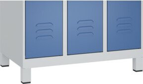 C+P Spind Classic PLUS Garderobenschrank mit 1 Abteil, Anthrazit/Schwarz, Höhe: 195 cm, Breite: 50 cm, Tiefe: 25 cm - Bild 1