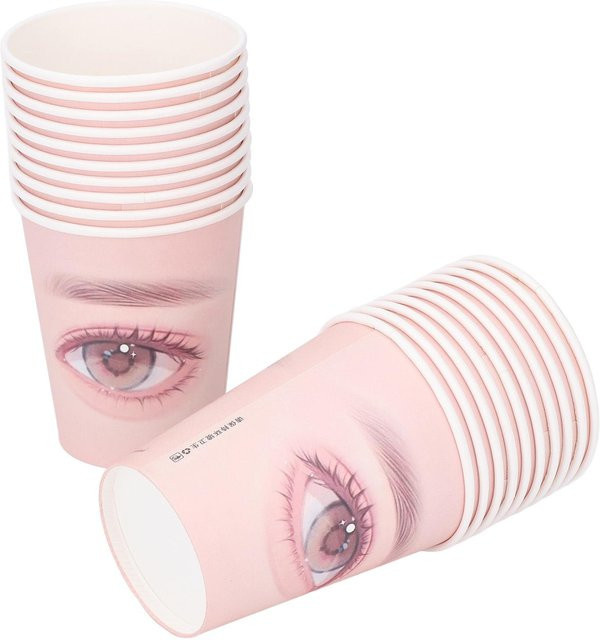 Koogeelife Wimpernverlängerung Übungsbecher, 20 Stück, beige, Unisex - Bild 1