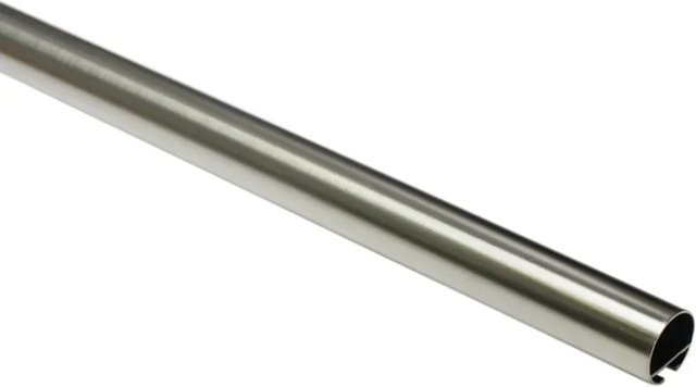 Gardinia Gardinenstange Windsor mit Innenlauf aus Edelstahl in Silber, Durchmesser: 25 mm, Länge: 160 cm - Bild 1