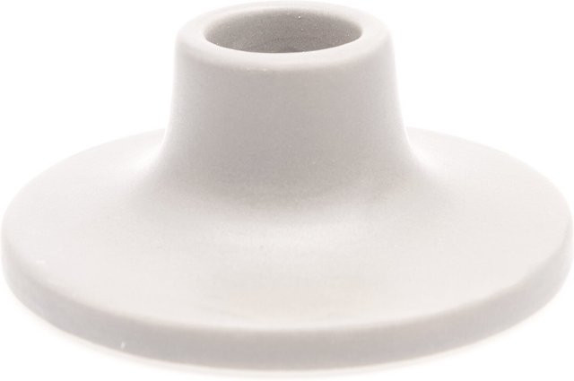 Rico Design Keramikkerzenhalter Weiß B: 8 cm, T: 8 cm, H: 3,5 cm - Bild 1