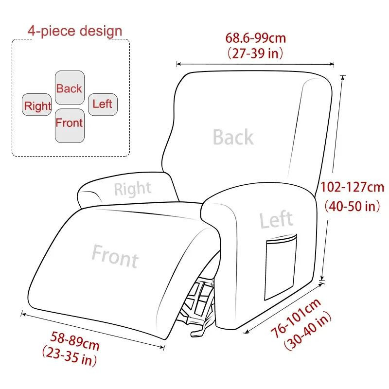Rutschfester Spandex Stretch Sofabezug für Relaxsessel von Household supplies MH - Bild 2