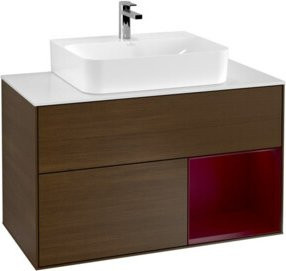 V&B Waschtischunterschrank Finion 100 in Walnuss Venetia - Bild 1