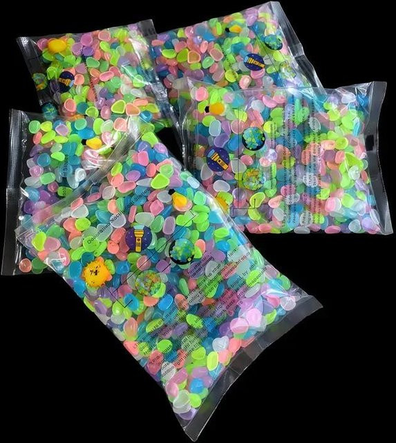 Source universe Leuchtsteine aus Harz in Bunt für Garten und Aquarium, 200 Stück - Bild 1
