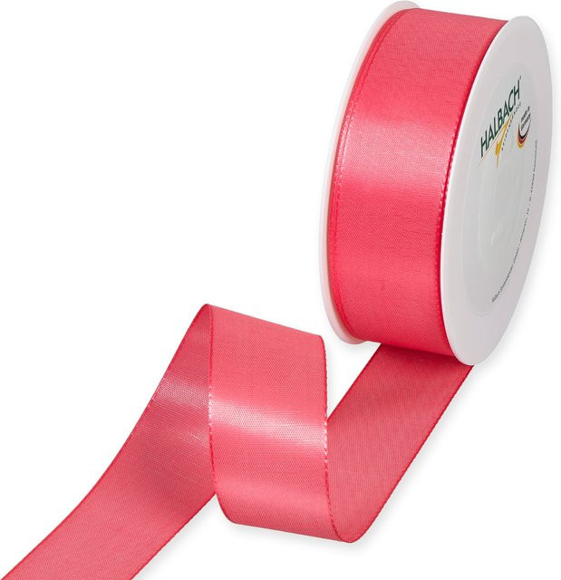 Halbach Taftband aus Polyester in Coral, Breite: 4 cm, Länge: 5 m - Bild 1