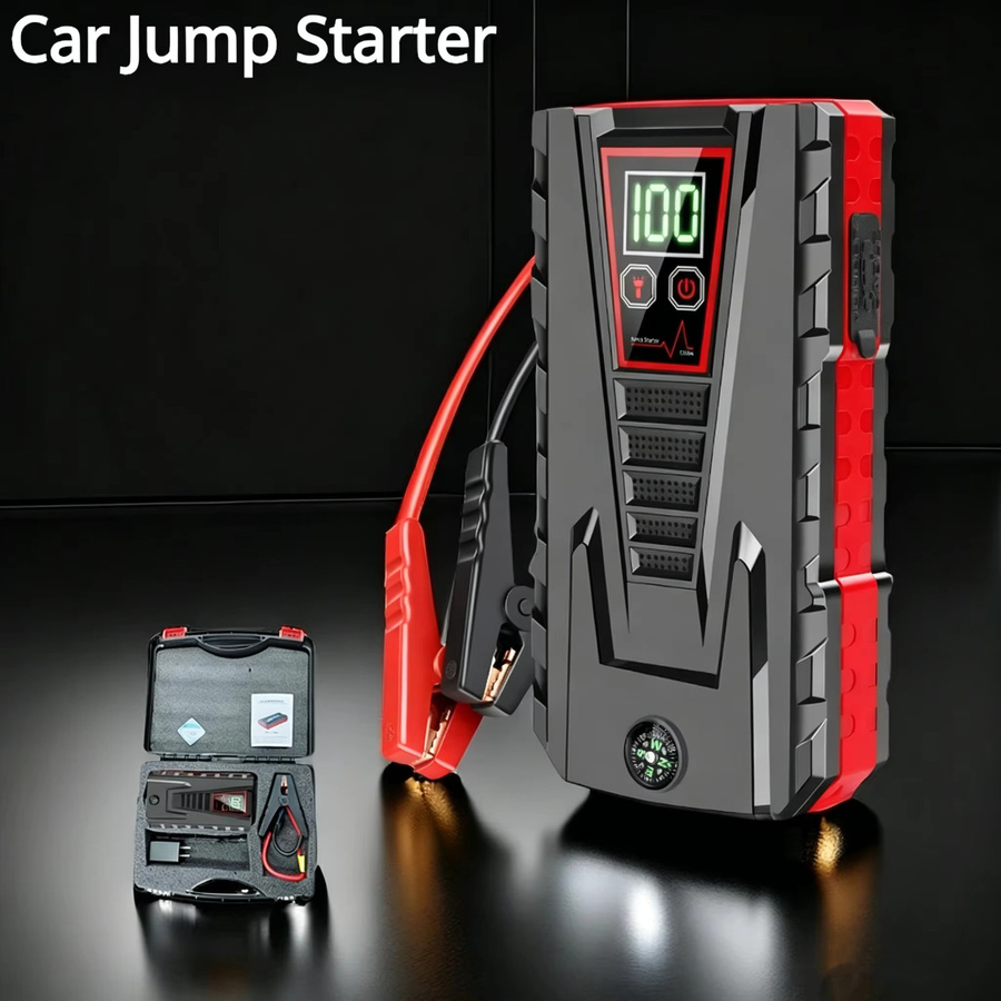 5000A Auto-Starthilfe Powerbank 12V Autobatterie-Ladegerät für Benzin- und Dieselfahrzeuge in Schwarz - Bild 6