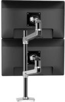 Ergotron LX Dual Monitor Arm Stacking Tall Desk Mount Monitorhalterung für 2 Displays, Silber, Höhenverstellbar - Bild 1