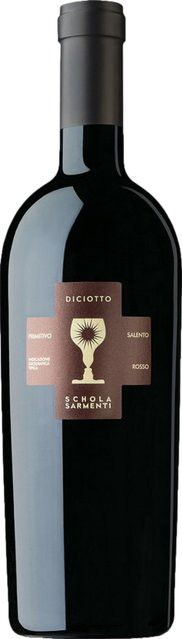 Schola Sarmenti Diciotto Primitivo Rotwein, Apulien, 2022, trocken, 0,75 l - Bild 1