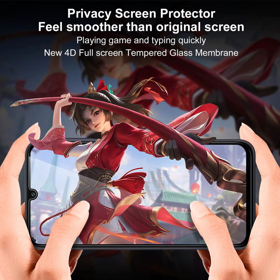 Samsung Galaxy A15 4G 5G Anti-Spionage Displayschutz aus gehärtetem Glas mit Sichtschutz und 9H Kratzfestigkeit - Bild 5