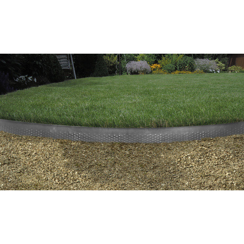 FLORAWORLD Rasenkante Design Dreieck aus verzinktem Stahl in Silber, Länge: 118 cm, Höhe: 12,5 cm - Bild 2