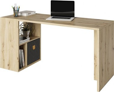 PHOENIX Raumteiler-Regal Fortuna mit Schreibtischanbau, beige, B/H/T: 75,1 x 57,9 x 34 cm - Bild 1