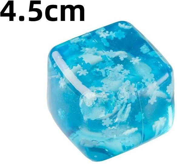 Squishy Schneeflocken-Eiswürfel, Langsam aufsteigendes Sensorisches Fidget Spielzeug, Weiche Eiswürfel Stressabbau Quetschspielzeug Handübung - Bild 1