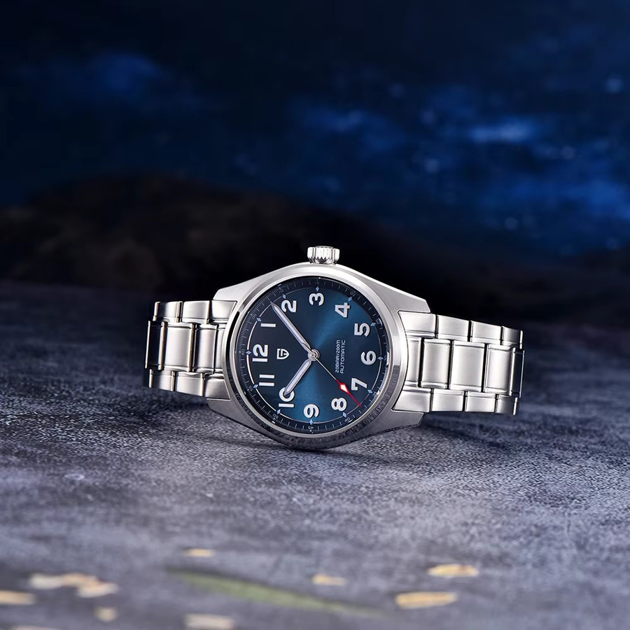PAGANI DESIGN Armbanduhr, Automatik, Edelstahl, 38 mm, Herren, Blau - Bild 3