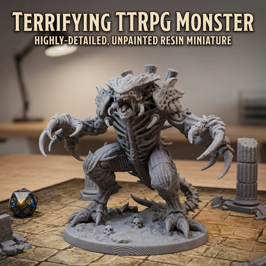 J BIRD Alien Monster Tyrant Miniatur, Fantasy, Tabletop, Einzelfigur - Bild 3