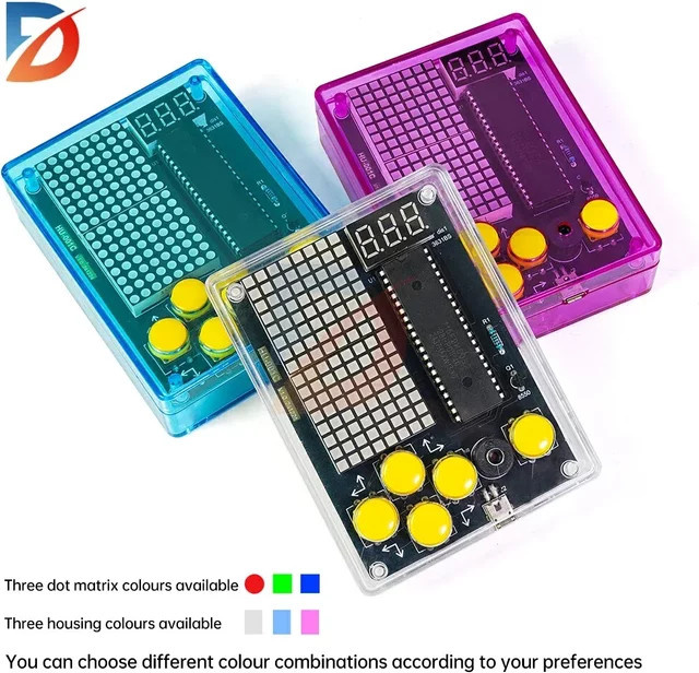 diymore Elektronisches DIY 7-Pixel-Spielkonsolen-Set, Puzzle-Pixel-Spielkonsole, Micro-USB - Bild 1