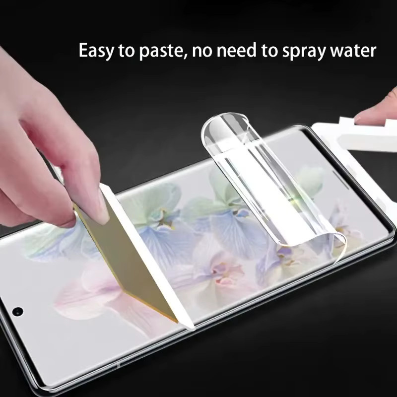 3 Stück Hydrogel-Displayschutzfolie für Oppo Reno 12 11 10 9 8T 5G und Oppo A1 A2 F27 Pro Plus, transparent - Bild 3