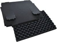 Makita Polster-Set für MAKPAC 2-teilig mit Schaumstoffeinlagen, Grau, L x B x H: 37,5 x 28,0 x 8,0 cm - Bild 1