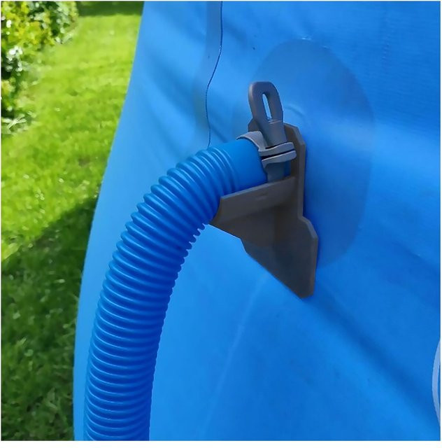 Intex Pool Rohr Befestigungshalterung mit Kabelbindern zur Schlauchunterstützung für oberirdische Pools - Bild 1