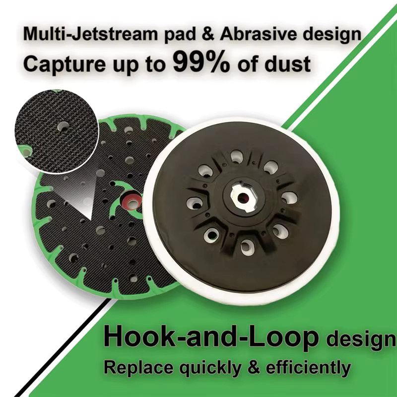 GTBL 6-Zoll Schleifpad mit weichem Backup kompatibel für Festool ETS 150/3 EQ, ETS 150/5 EQ, ETS EC 150/3 EQ und ETS EC 150/5 EQ Exzenterschleifer - Bild 5