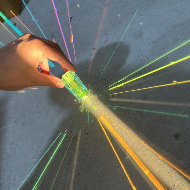 RBXC Sonnenfänger Kristall Regenbogen Prisma Anhänger aus Glas in Multicolour als geometrische Wanddekoration - Bild 1