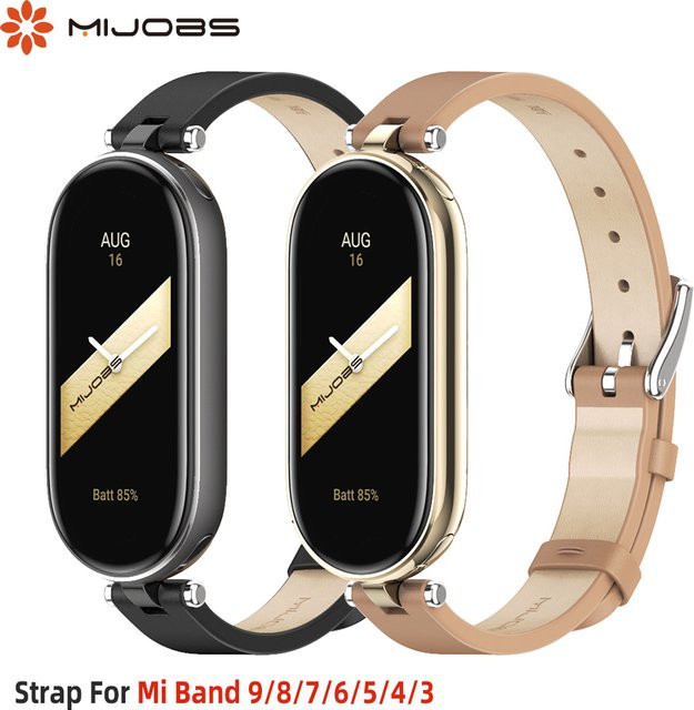 Xiaomi Uhrenarmband Leder, Silber, Damen - Bild 1