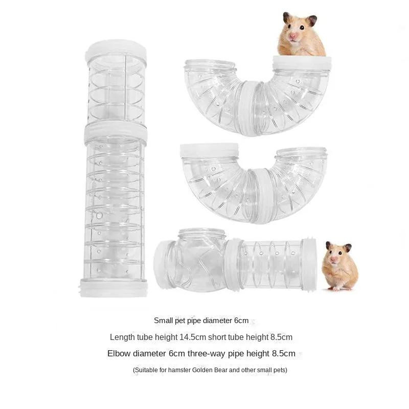Yiran Furniture Hamsterspielzeug Meerschweinchen Tunnel Nagetier Trainingskanal weiß - Bild 2