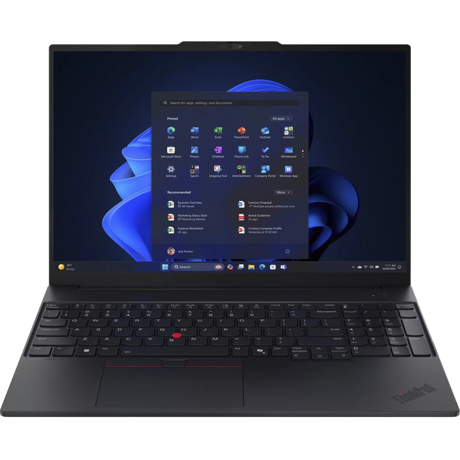 Lenovo ThinkPad E16 G4 AMD Notebook in Schwarz mit 16 Zoll Display, 512 GB SSD und Wi-Fi, Bluetooth, HDMI sowie USB-C - Bild 1