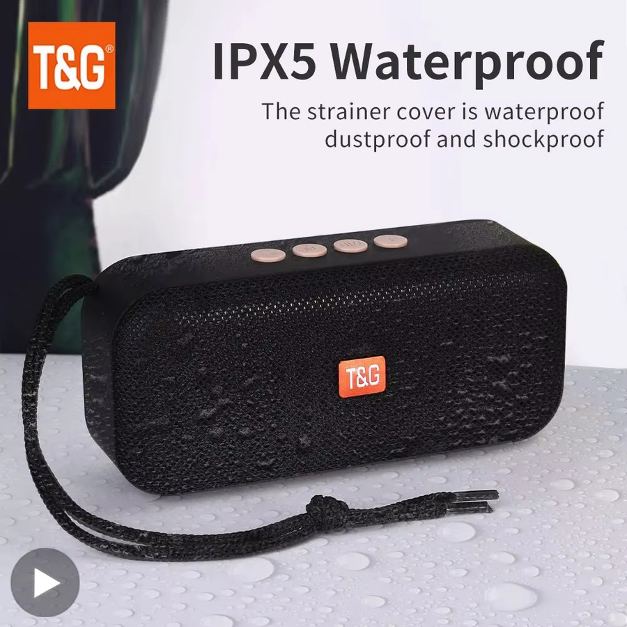 T&G Mini Bluetooth Lautsprecher mit FM Radio und USB Anschluss in Rot oder Blau - Bild 1