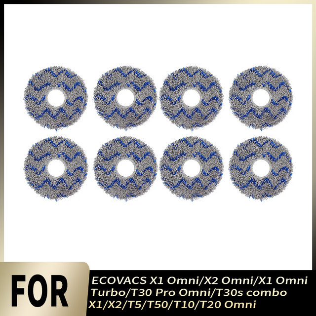 Ersatz Wischpads für ECOVACS Deebot X1 Omni, X2 Omni, X1 Omni Turbo, T30 Pro Omni, T30s Combo, X1, X2, T5, T50, T10 und T20 Omni - Bild 1