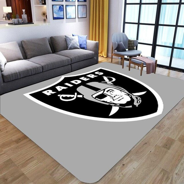 Dekorative Oakland Raiders Fußmatte von new Yunheng, grau, B x T: 120 x 100 cm - Bild 1