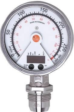 Ifm Electronic Drucksensor PG2898 mit Messbereich -5 inH2O bis 100.4 inH2O, M12 Anschluss, 1 Öffner, 1 Schließer und Analogausgang - Bild 1