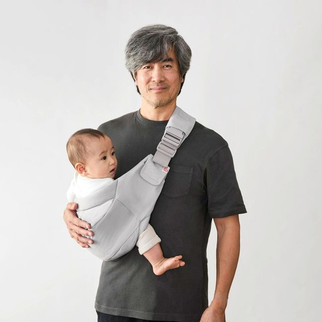 Ergobaby Hüfttrage Upsie Buckle Carrier in Grau aus Baumwolle - Bild 1