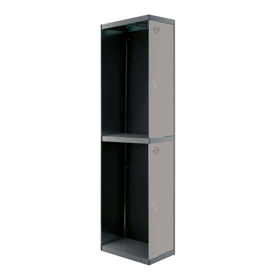 PROREGAL Spind AMEGO Anbaumodul mit 2 Abteilen, Anthrazit-Grau, H x B x T: 180 x 30 x 50 cm - Bild 2