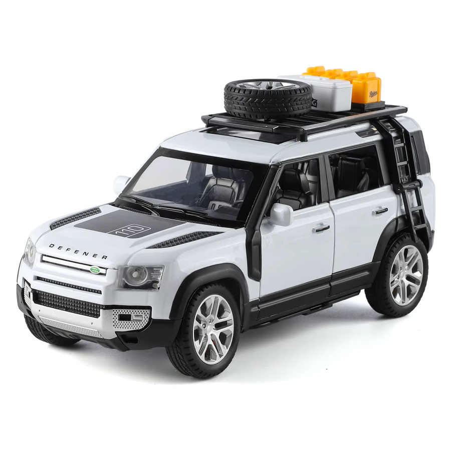 RMZ city Land Rover Defender 110 Range Rover SV, Automodell, 1:24, mit Licht und Sound - Bild 5