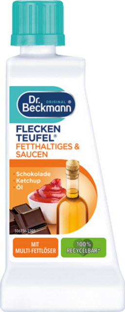 Dr. Beckmann Fleckenteufel Spezialfleckentferner gegen Fett- und Saucenflecken, 50 ml - Bild 1
