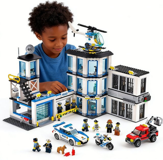 GSF SWAT Polizeistation Militär-Bausteine, Stadtmodell-Set - Bild 1