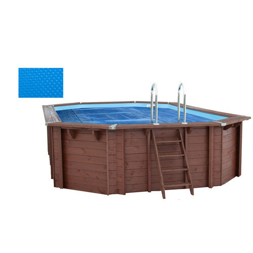 Interline Poolabdeckung Spruce für ovale Holzpools in Blau, L x B: 6,40 x 4,00 m - Bild 1